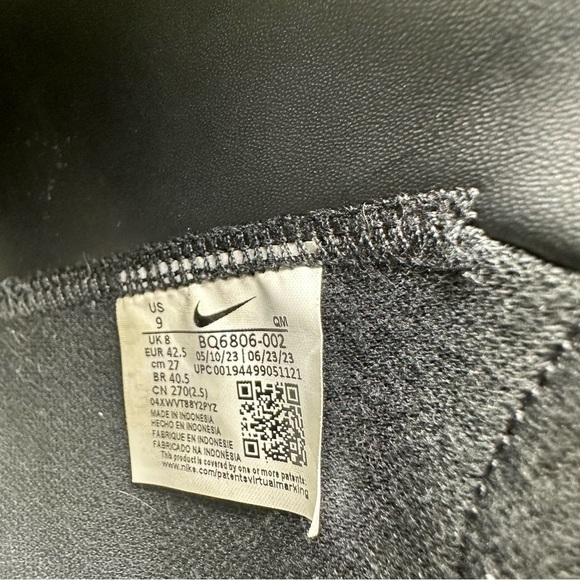 Nike Men's Blazer Mid '77 Vintage Shoes - Black / Sail - Picture 4 of 5